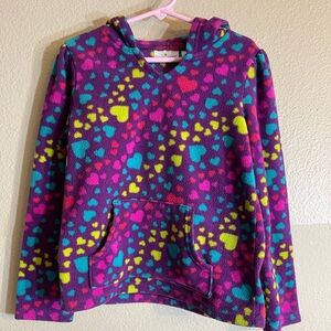 Jumping Beans Purple and Pink Heart Pattern Sweatshirt 6x